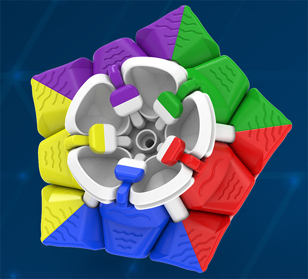 DaYan Megaminx V2 Magnetic Speed Cube with Corner Ridges Stickerless